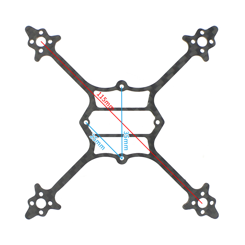 115mm Wheelbase Bottom Plate 3 - Drone Racing Gate review and price